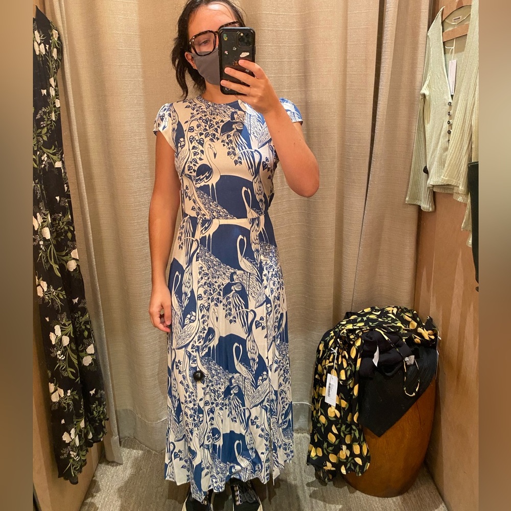 OWO Reformation backless midi dress with side slit SIZE 0